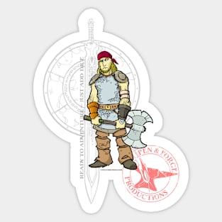 Barbarian Adventurer Sticker